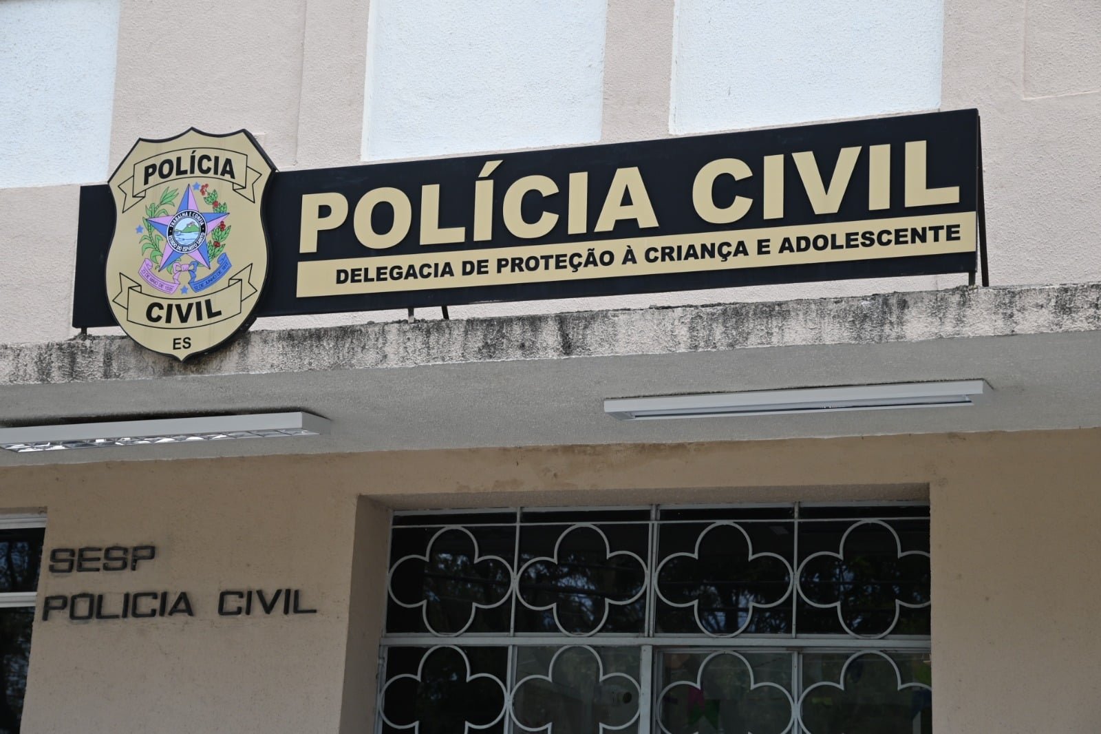Delegacia de Prote&ccedil;&atilde;o &agrave; Crian&ccedil;a e Adolescente (DPCA). Foto: Thiago Soares/Folha Vit&oacute;ria