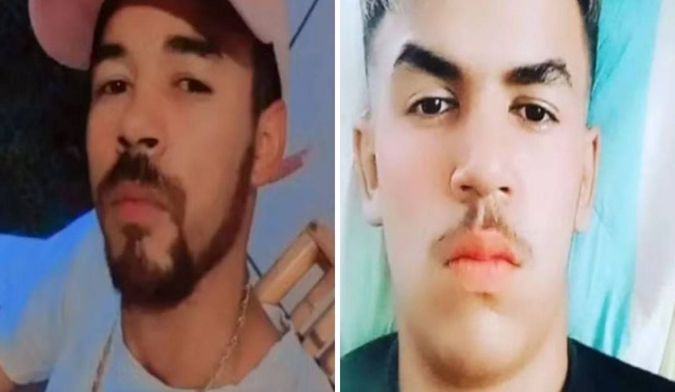 &Agrave; esquerda, Jeferson Lima dos Santos e o irm&atilde;o, Adriano Lima dos Santos (&agrave; direita). Foto: Reprodu&ccedil;&atilde;o/Redes Sociais/Grupo Inoc&ecirc;ncio