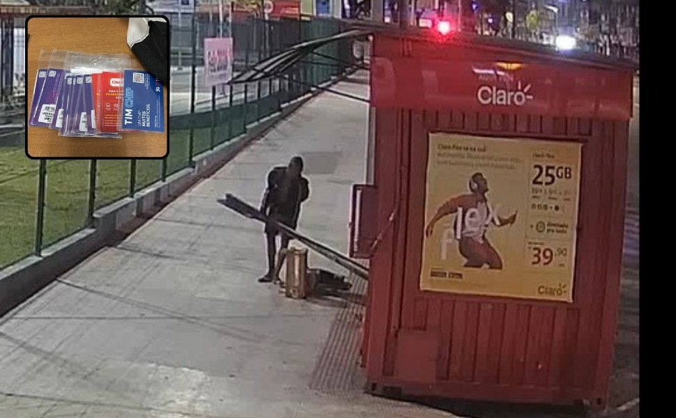 Foto:
                Divulga&ccedil;&atilde;o/PCES
              
            
          
        
  

  

  


			
        Um suspeito de 33 anos foi preso em flagrante nesta ter&ccedil;a-feira (03) por furto e dano qua