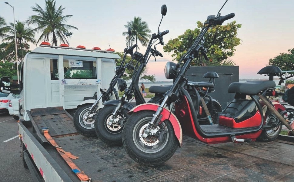 Em um m&ecirc;s, 108 multas s&atilde;o aplicadas e 22 motos el&eacute;tricas s&atilde;o aprendidas no ES