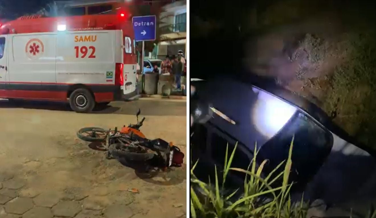 Veja o v&iacute;deo que mostra o carro ap&oacute;s cair da ponte: