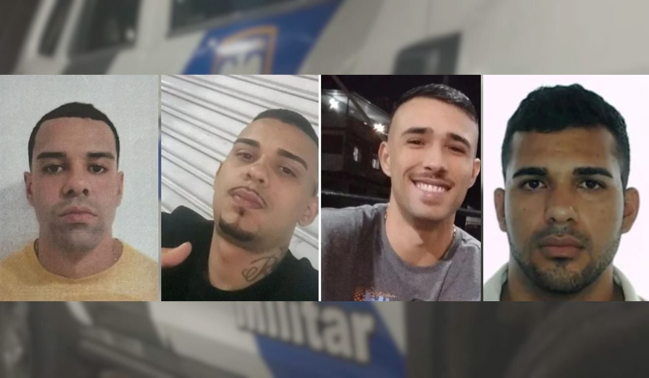 Hugo Henrique dos Santos, Brenner Delai Moreira Coelho, Vin&iacute;cius Lung e Bryan Lyrio Deolindo. Fotos: PCES/Divulga&ccedil;&atilde;o