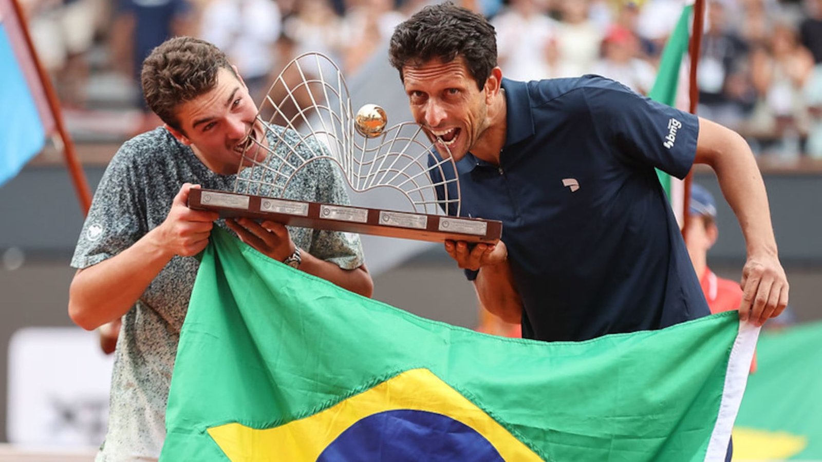 Jo&atilde;o Fonseca e Melo s&atilde;o campe&otilde;es do Rio Open em jogo com presen&ccedil;a de lenda do t&ecirc;nis