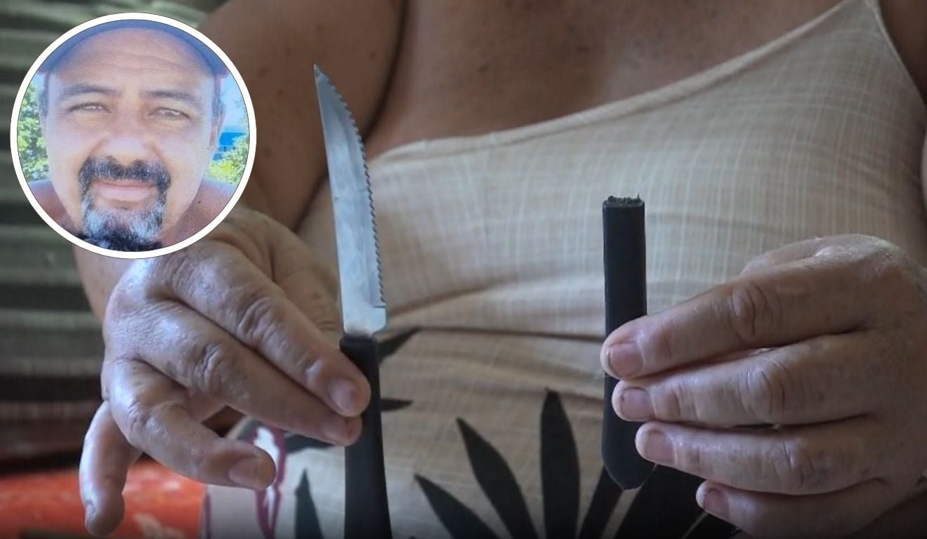 Dom&eacute;stica &eacute; esfaqueada pelo namorado e l&acirc;mina fica cravada no peito