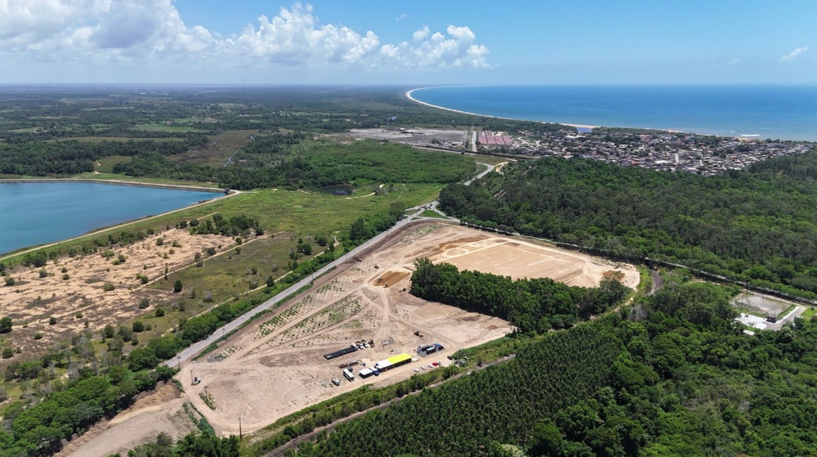 &Aacute;rea onde ser&aacute; a f&aacute;brica da Aduf&eacute;rtil em Aracruz: 80 mil metros quadrados de &aacute;rea &uacute;til e in&iacute;cio da opera&ccedil;&atilde;o em 2027. Cr&eacute;dito: Divulga&ccedil;&atilde;o