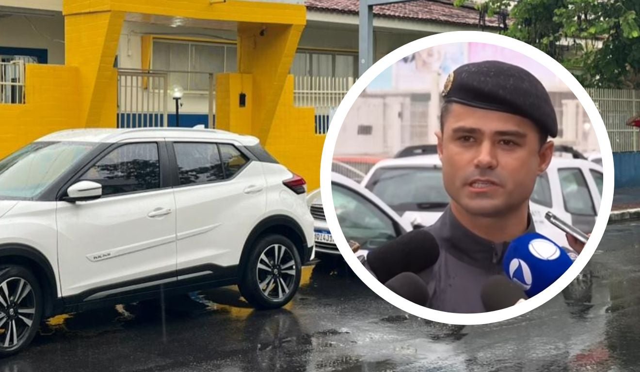 Major Isaac Rubim fala sobre ataque a escola em Jardim Camburi. Foto: Thiago Soares/Folha Vit&oacute;ria