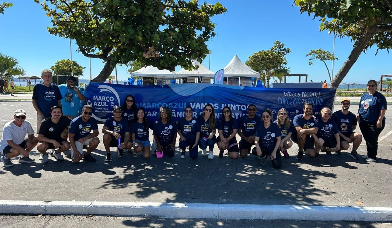 Campanha de preven&ccedil;&atilde;o do c&acirc;ncer de intestino faz a&ccedil;&atilde;o na praia de Camburi