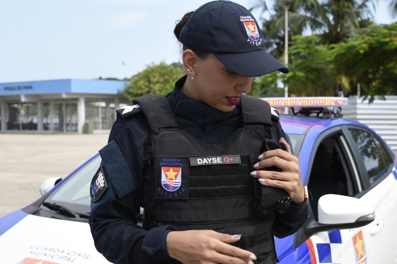 Dayse Barbosa, comandante da Guarda Municipal de Vit&oacute;ria (Foto: Thiago Soares)