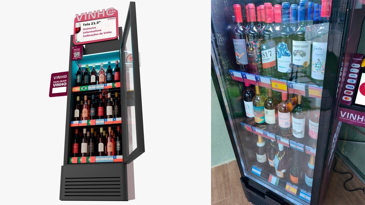 Vinho a poucos passos: adegas 24h chegam a condom&iacute;nios e apostam na conveni&ecirc;ncia