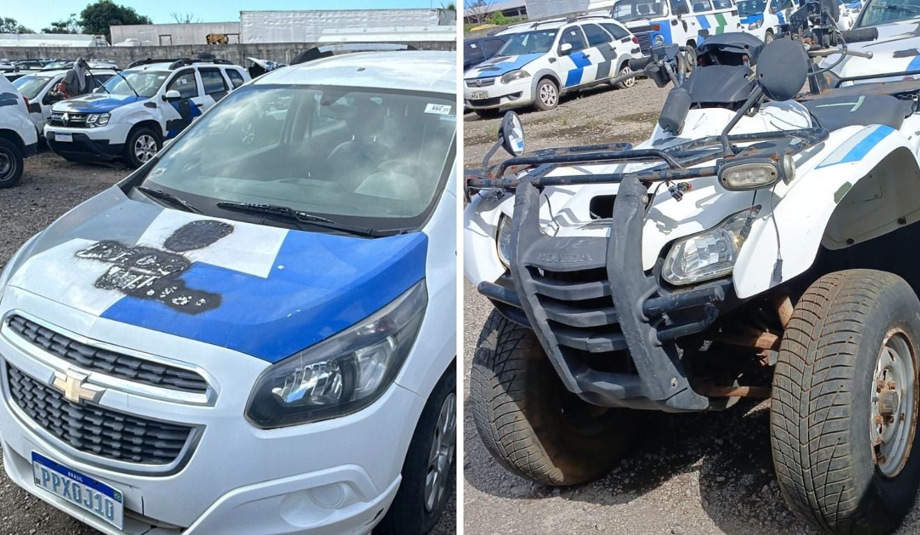 PM realiza leil&atilde;o com 130 ve&iacute;culos no ES: motos, carros e quadriciclo