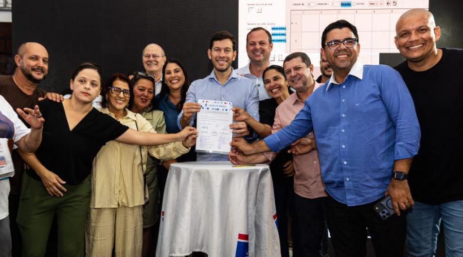 Prefeito assina ordem de servi&ccedil;o para constru&ccedil;&atilde;o de escola em Santa Paula