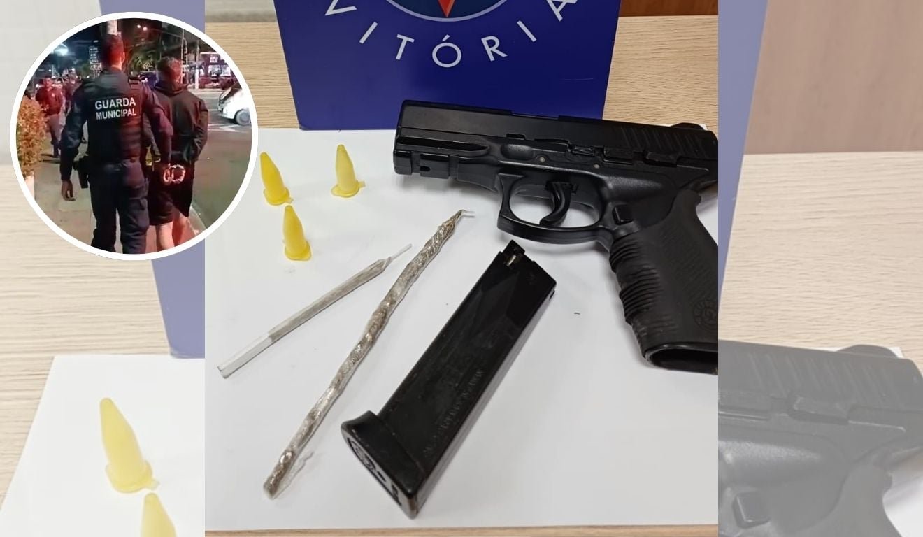 Homem &eacute; levado &agrave; delegacia ap&oacute;s amea&ccedil;ar motociclistas com arma falsa em Vit&oacute;ria