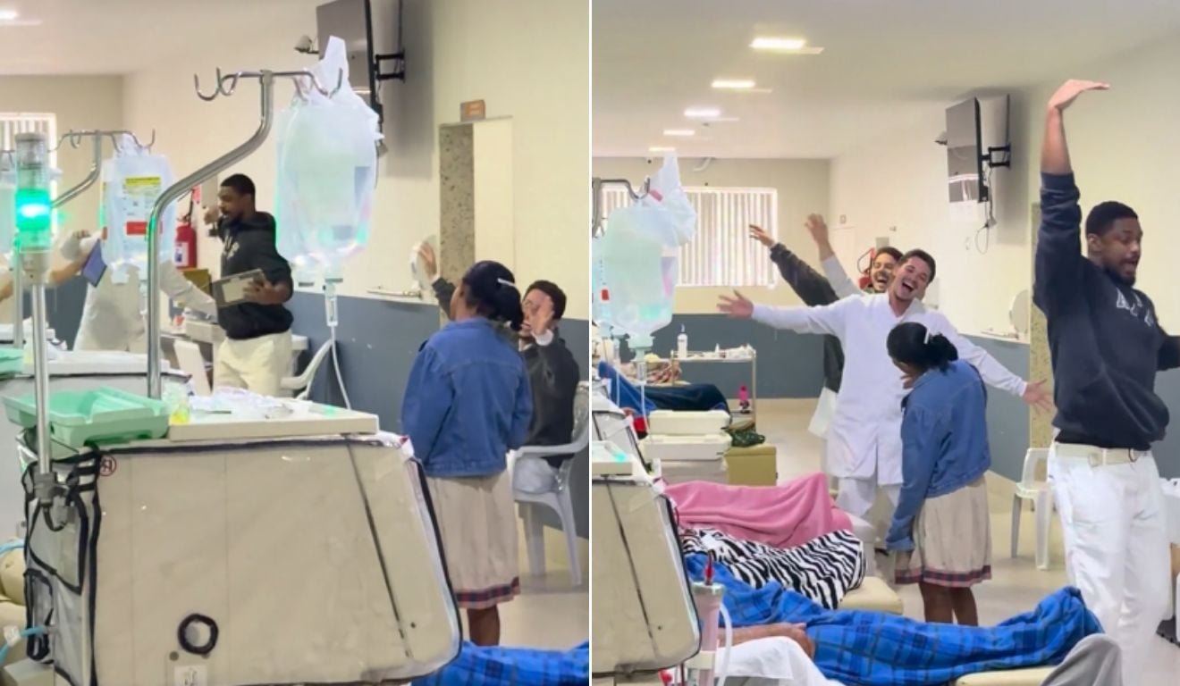V&iacute;deo emociona ao mostrar enfermeiros cantando para pacientes em hemodi&aacute;lise no ES