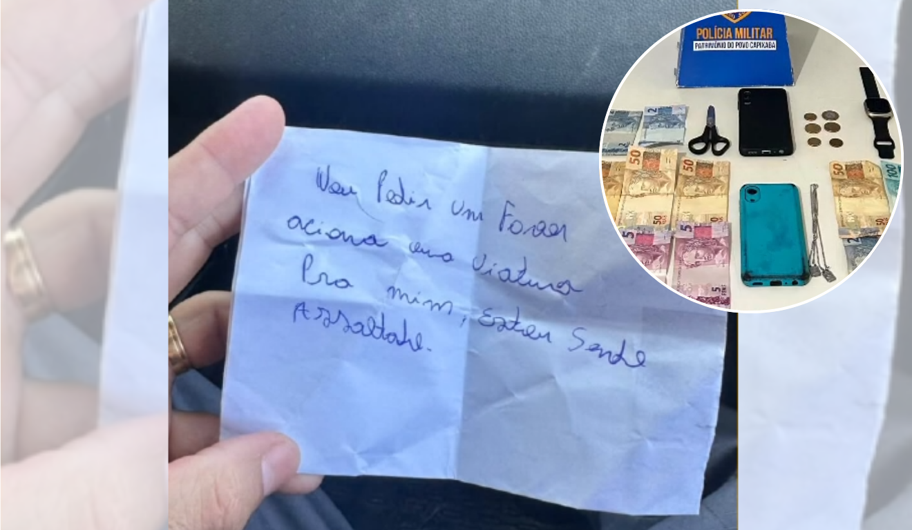 Homem &eacute; salvo de c&aacute;rcere ap&oacute;s pedir socorro por bilhete em Colatina