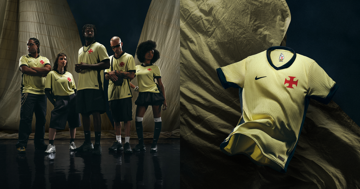 Nascida do vento: Vasco lan&ccedil;a nova camisa para temporada 2026