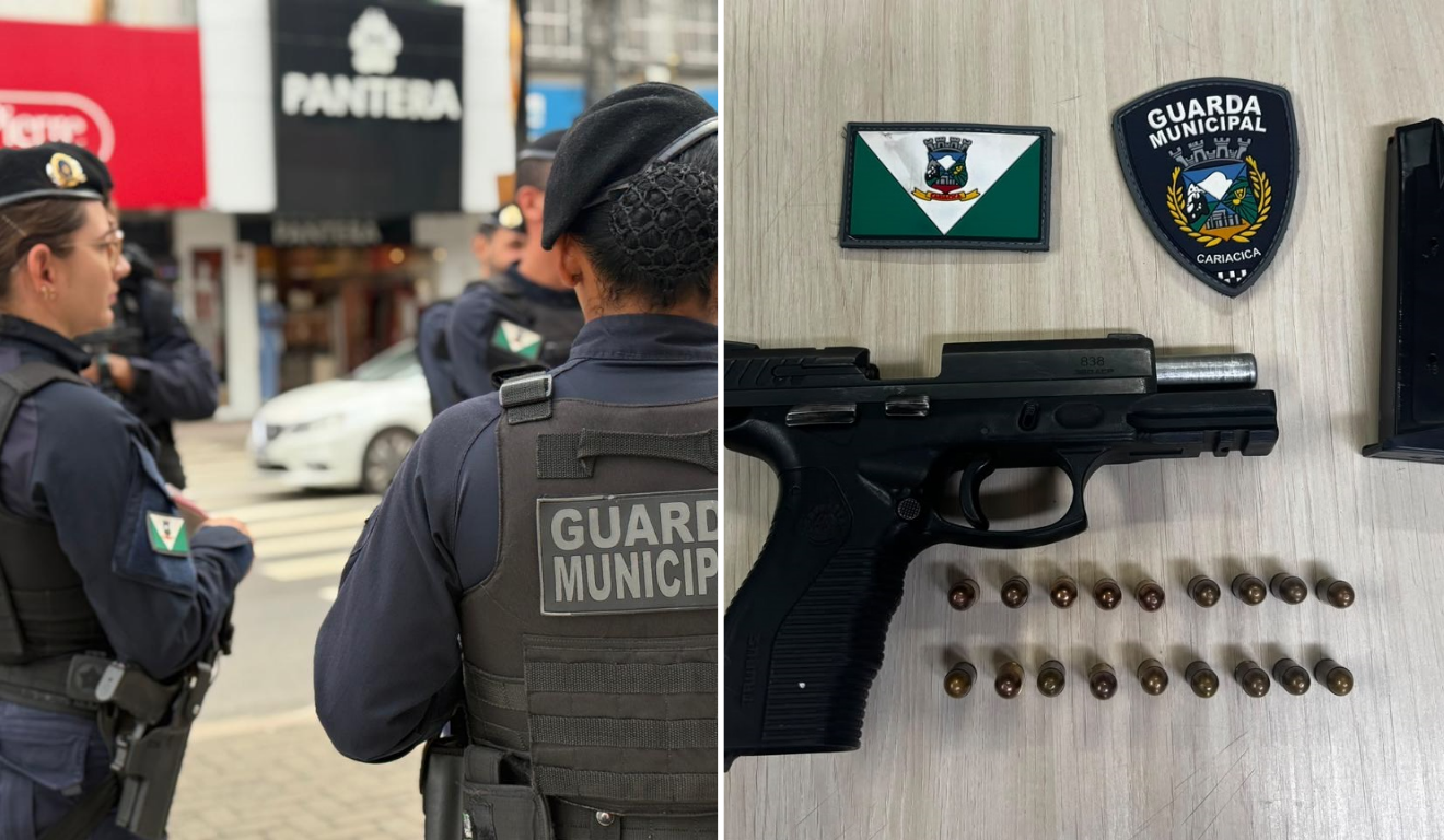 Guarda encontra pistola escondida sob beb&ecirc;-conforto em Cariacica