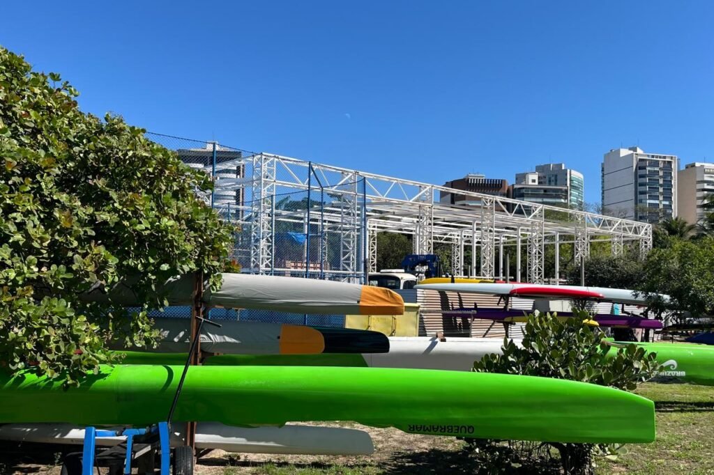 Obra na Guarderia N&aacute;utica de Vit&oacute;ria tem previs&atilde;o de t&eacute;rmino no s&aacute;bado (5), mas n&atilde;o est&aacute; conclu&iacute;da