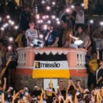 Renan Santos desembarca no ES, re&uacute;ne apoiadores e lota o Centro de Vit&oacute;ria