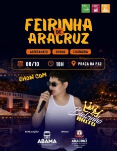 Feirinha de Aracruz acontece nesta quinta-feira (8) com artesanato, culin&aacute;ria e show ao vivo