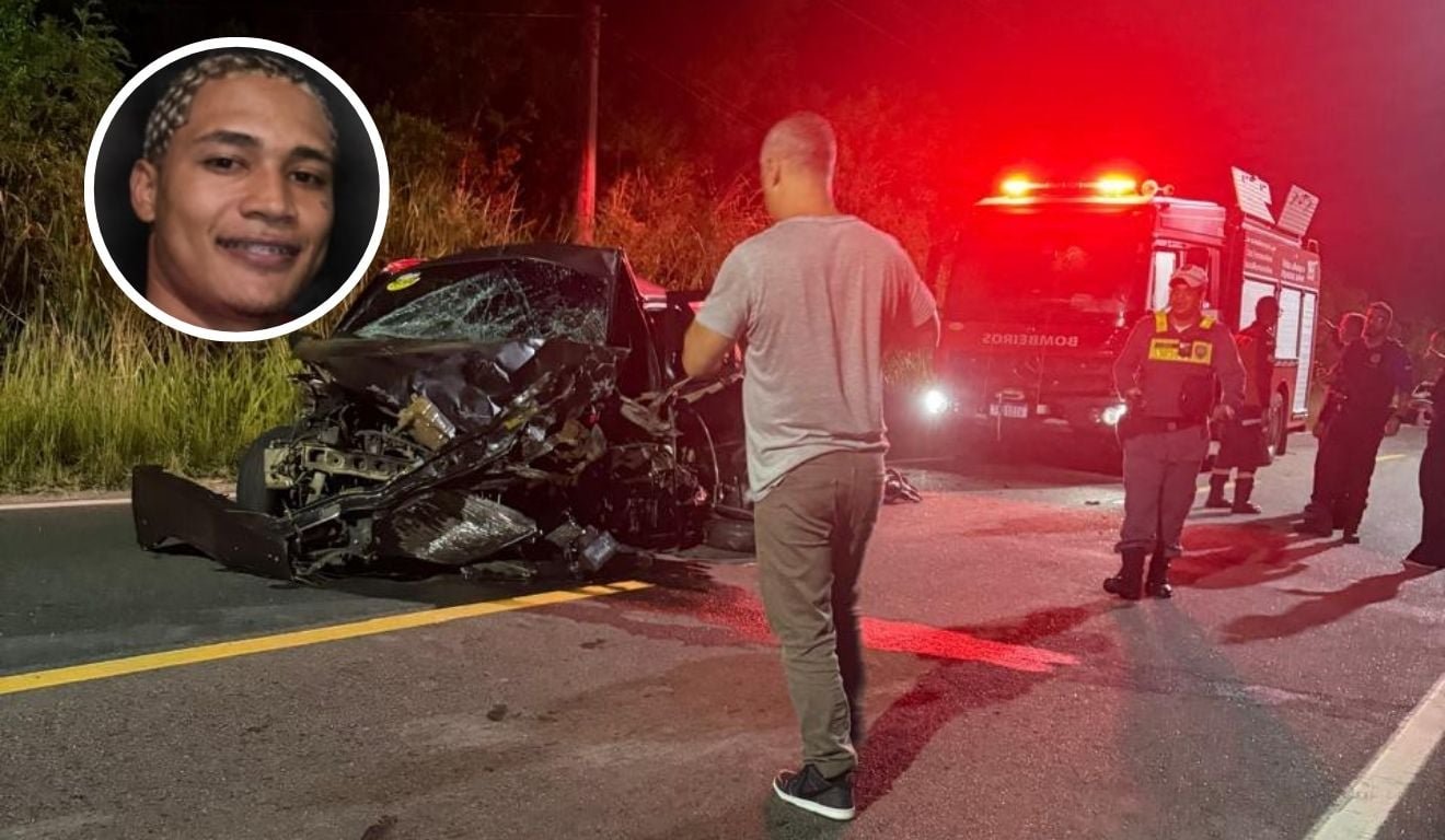 Jovem morre e tr&ecirc;s pessoas ficam feridas em acidente na ES-010, na Serra