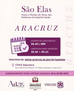 Aracruz recebe exposi&ccedil;&atilde;o &ldquo;S&atilde;o Elas &ndash; Vozes e Rostos do Atlas das Mulheres do Esp&iacute;rito Santo&rdquo;