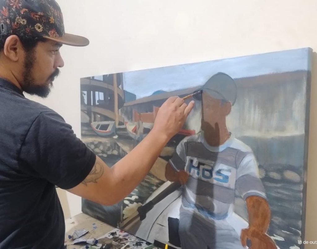 Exposi&ccedil;&atilde;o de artes homenageia os hist&oacute;ricos catraieiros de Vit&oacute;ria na Prainha de Vila Velha