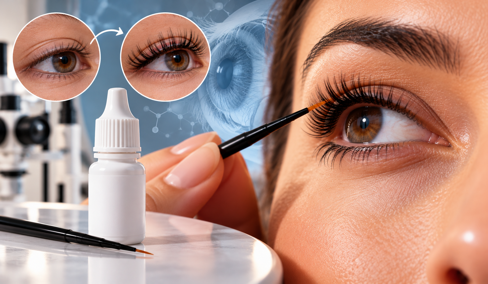 C&iacute;lios longos com rem&eacute;dio para glaucoma? Conhe&ccedil;a os riscos