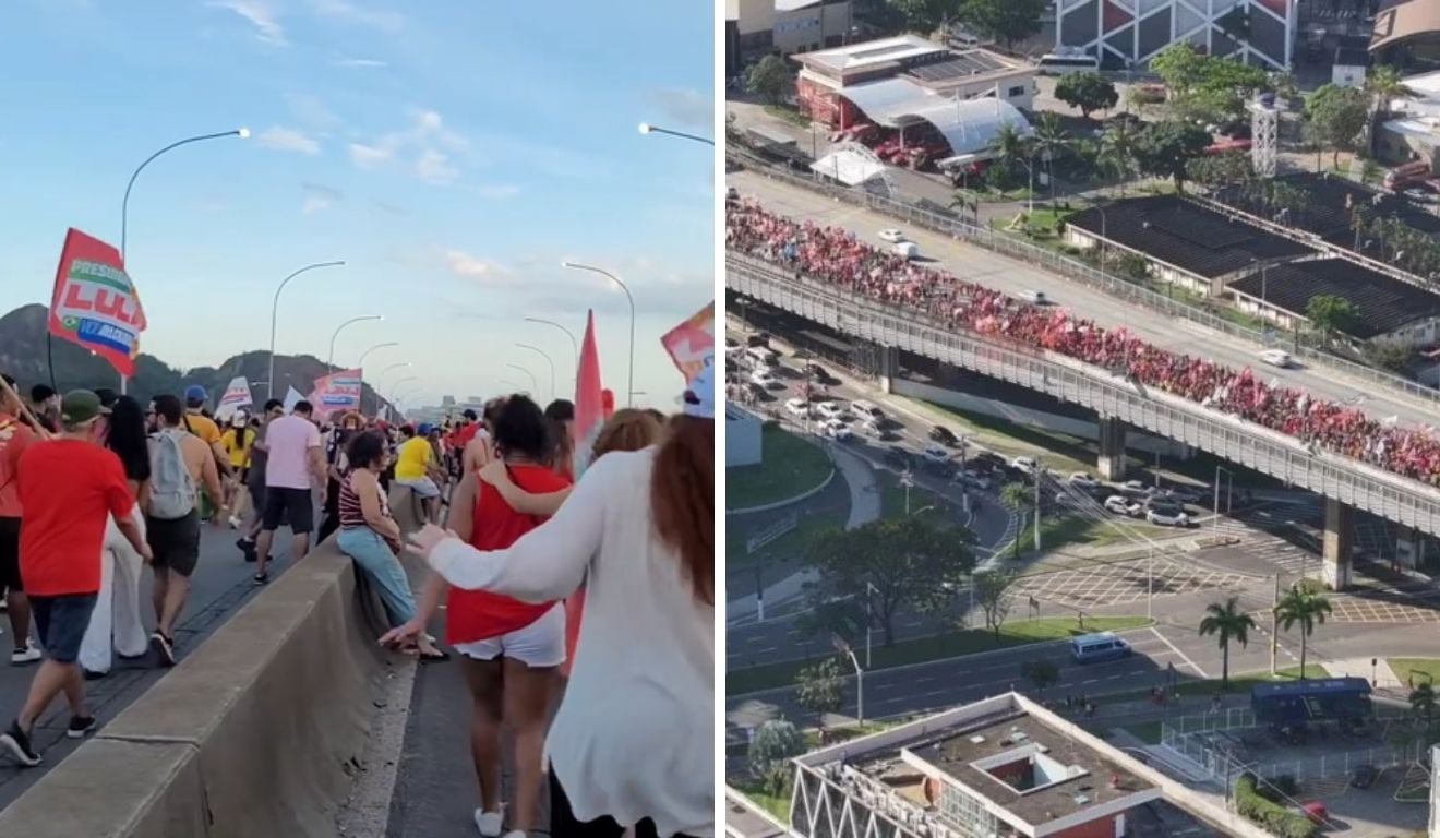 Multid&atilde;o na Terceira Ponte faz estrutura tremer; engenheiro explica o que aconteceu