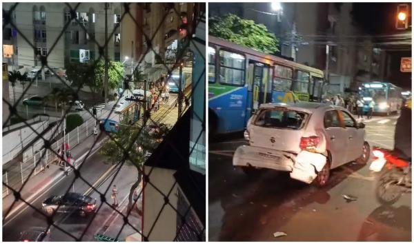 Ônibus do Transcol perde freio, invade calçada e deixa três feridos em Vitória